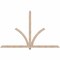 Ekena Millwork Redmond Smooth Timber Gable Bracket, Douglas Fir, 96"W x 60"H x 3 1/2"D x 3 1/2"F, 15/12 Pitch GBW096X60X0404RED00SDF - alternate 1